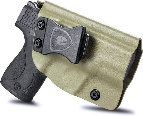 WARRIORLAND IWB Kydex Holster, Fits S&W M&P Shield Plus/Shield M2.0 / M1.0 (9mm/.40, 3.1" Barrel Only), Inside Waistband Appendix Concealed Carry, Adj. Cant & Retention, More Types for Option in Saudi Arabia