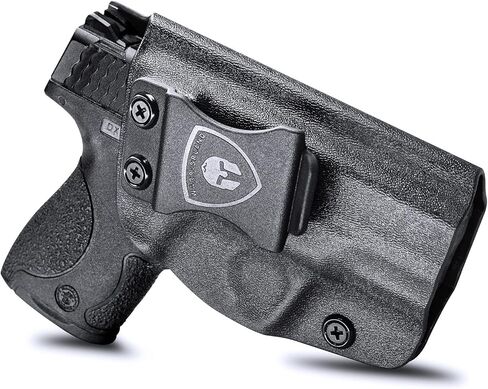 WARRIORLAND IWB Kydex Holster, Fits S&W M&P Shield Plus/Shield M2.0 / M1.0 (9mm/.40, 3.1" Barrel Only), Inside Waistband Appendix Concealed Carry, Adj. Cant & Retention, More Types for Option in Saudi Arabia