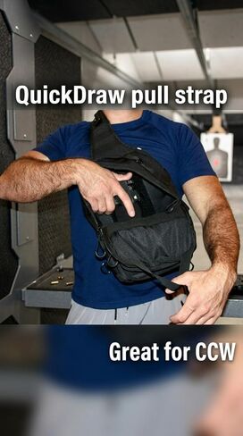 Concealed Carry Sling Bag for Men – Tactical Crossbody CCW Bag with Quick-Access Holster Compartment, Water-Resistant EDC Shoulder Bag for Travel, Hiking & Everyday Carry in Kuwait