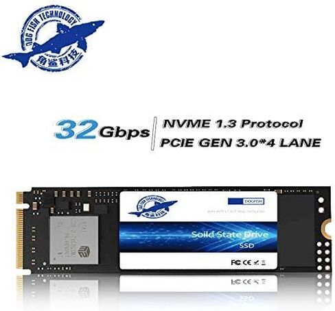 كمبيوتر مكتبي Dogfish SSD PCIE NVMe سعة 512 جيجابايت محرك أقراص Interno Allo Stato Solido (M.2 PCIe NVMe 512GB) in Kuwait