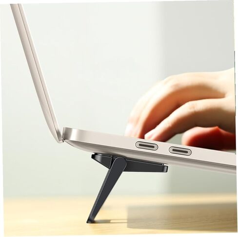 VALICLUD 2pcs Foldable Laptop Stand Portable Mini Notebook Holder Bracket with Ventilated Cooling for Desk Use Compatible with Tablets and Laptops in Kuwait