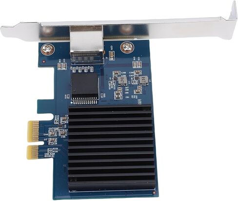 بطاقة شبكة Qinlorgo 10G PCIe، محول إيثرنت RTL8127 شرائح 6 سرعات مع واجهة PCI Express Gen 4 X1، مكونات داخلية لسطح المكتب الخادم in Kuwait