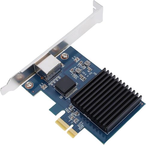 بطاقة شبكة Qinlorgo 10G PCIe، محول إيثرنت RTL8127 شرائح 6 سرعات مع واجهة PCI Express Gen 4 X1، مكونات داخلية لسطح المكتب الخادم in Kuwait