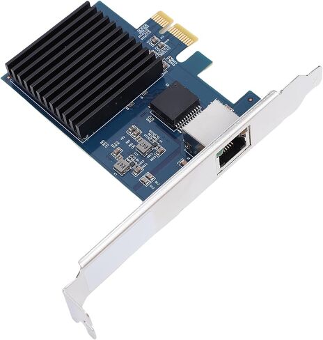 بطاقة شبكة Qinlorgo 10G PCIe، محول إيثرنت RTL8127 شرائح 6 سرعات مع واجهة PCI Express Gen 4 X1، مكونات داخلية لسطح المكتب الخادم in Kuwait