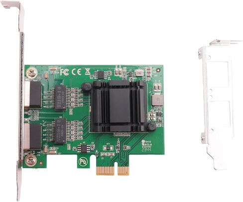 بطاقة شبكة جيجابت PCIe بمنفذين 1000 متر محول إيثرنت PCI Express ثنائي المنافذ مع بطاقة 82571EB LAN NIC لـ in Kuwait