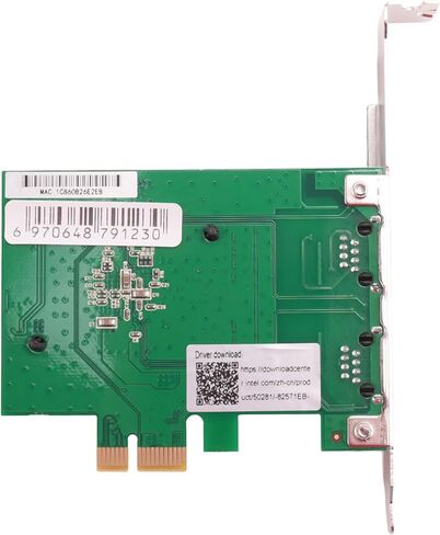 بطاقة شبكة جيجابت PCIe بمنفذين 1000 متر محول إيثرنت PCI Express ثنائي المنافذ مع بطاقة 82571EB LAN NIC لـ in Kuwait