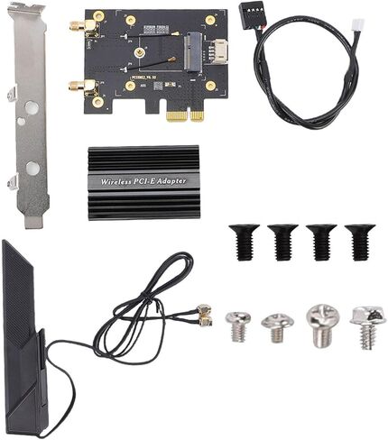 Cuifati WiFi 7 PCIe Wireless Network Card 4200Mbps Desktop WiFi Adapter with BT5.2 for 10 11 Support 2.4GHz 5GHz 6GHz Bands in Kuwait