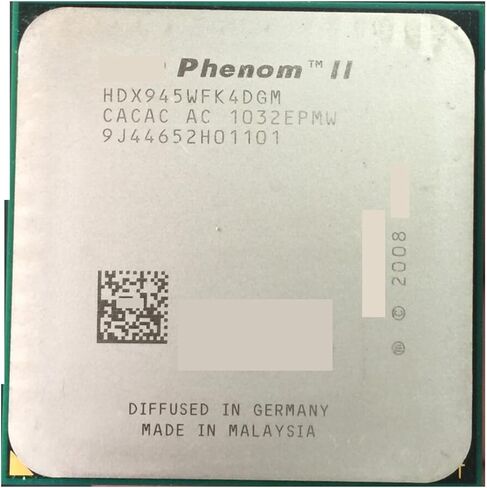 معالج سطح المكتب Ph II X4 945 - HDX945WFK4DGM C3 X4-945 95W رباعي النواة AM3 938 CPU 2 يعمل بشكل صحيح in Kuwait