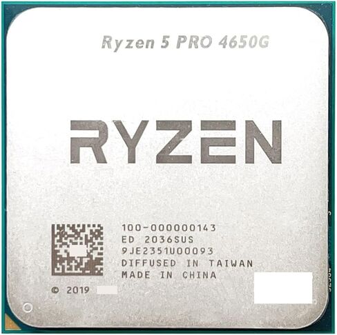 معالج وحدة المعالجة المركزية R 5 PRO 4650G R5 3.7 جيجا هرتز سداسي النواة اثني عشر خيط 65 واط L3 = 8 متر 100-000000143 مقبس AM4 in Kuwait