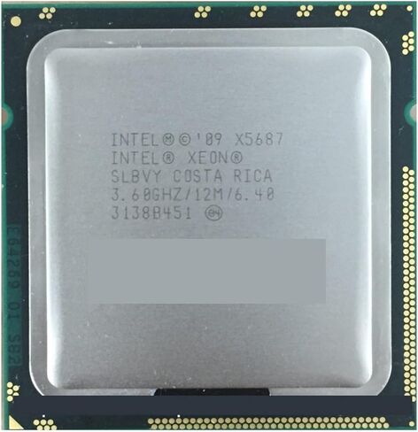 Xeon X5687 Processor (3.6GHz/12MB/4 Core/Socket 1366/6.4 Gt/S QPI) Asli Server CPU Gratis Pengiriman in Kuwait