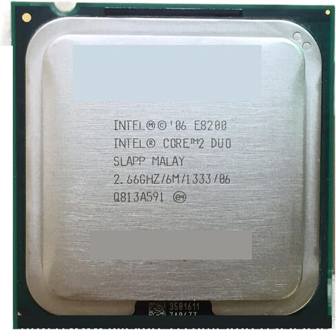 معالج Asli I CPU c 2 Duo E8200 .66 جيجا هرتز/ 6 متر/1333 متر هرتز مقبس ثنائي النواة 775 in Kuwait
