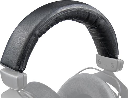 SOULWIT Headband Cover for Beyerdynamic DT770/DT770M/DT770Pro/DT770 Pro HT/DT 790/DT797/DT880/DT880Pro/DT880 Pro HT/DT990(Pro)/HS200/HS400/MMX 300(2nd Gen), Adhesive Headstrap Pad Repair Part-Black in Kuwait