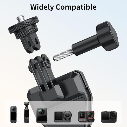 حامل مشبك للزجاج الأمامي للدراجة النارية VRIG لـ Insta 360 X5 X4 X3 مع محول 1/4 بوصة لـ DJI Osmo Action 6 4 3 /Osmo Nano/Action 5 4 3، Hero 13 12 11 10 9 8، ملحقات كاميرا الحركة in Kuwait