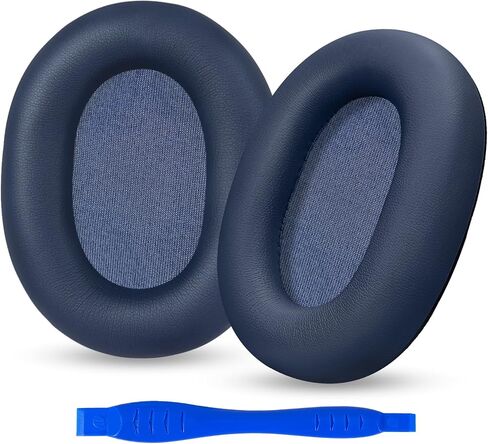 Aurivor Sony XM6 Replacement Ear Pads Cushions for WH-1000XM6 Headphones, Premium 1000XM6 Earpads Covers with Soft Protein Leather, Noise Isolation Memory Foam (Black) in Kuwait