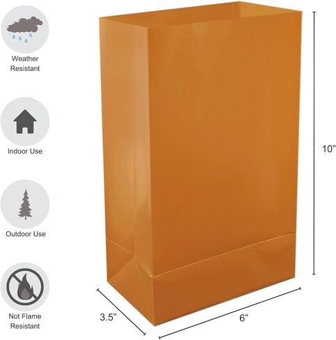 LumaBase 501100 Bags Plastic Luminarias, Tan in Saudi Arabia