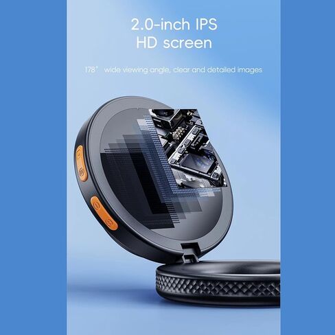 Zopsc مجهر رقمي محمول تكبير 500X 2MP 1080P HD مع شاشة 2 بوصة تركيز تلقائي 8 أضواء LED لإصلاح المعلمين والكبار in Kuwait