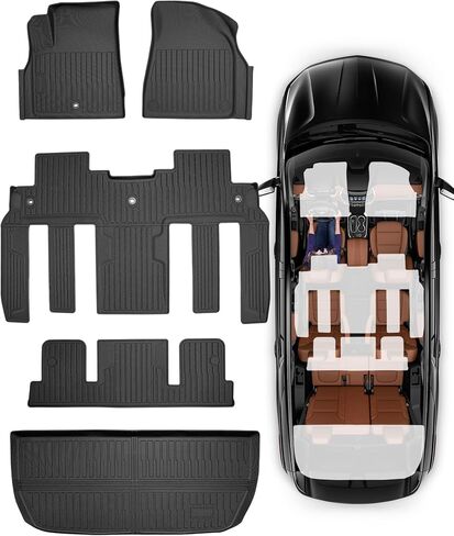 Car Floor Mats for Acura TLX: 2025 2024 2023 2022 2021 Cargo Liner, All Weather Rubber Car Accessories TPE Custom Fit for Acura TLX & TLX Type S Models Front Rear Trunk Carpet 5 Seat Sedan(4PCS,Black) in Saudi Arabia