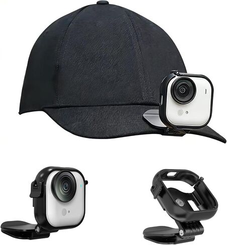 Hat Clip Mount for Insta360 GO Ultra, 360° Rotatable Baseball Cap Clip, Stable Quick Clamp, Hands-Free POV Vlogging Mount for Insta 360 GO Ultra Accessories in Kuwait