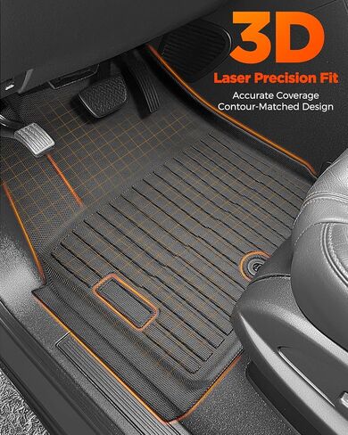 Car Floor Mats for Acura TLX: 2025 2024 2023 2022 2021 Cargo Liner, All Weather Rubber Car Accessories TPE Custom Fit for Acura TLX & TLX Type S Models Front Rear Trunk Carpet 5 Seat Sedan(4PCS,Black) in Saudi Arabia