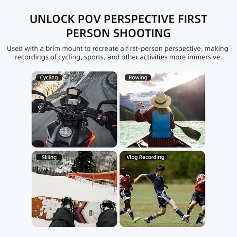 Hat Clip Mount for Insta360 GO Ultra, 360° Rotatable Baseball Cap Clip, Stable Quick Clamp, Hands-Free POV Vlogging Mount for Insta 360 GO Ultra Accessories in Kuwait