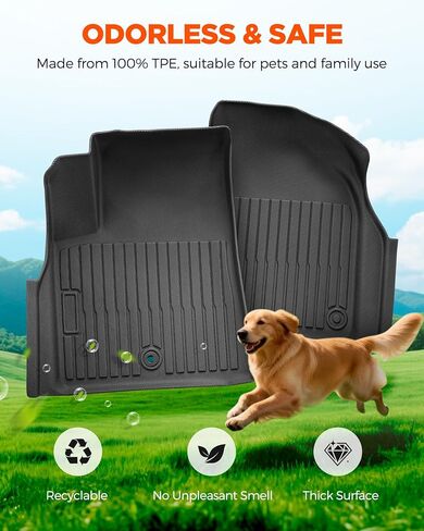 Car Floor Mats for Acura TLX: 2025 2024 2023 2022 2021 Cargo Liner, All Weather Rubber Car Accessories TPE Custom Fit for Acura TLX & TLX Type S Models Front Rear Trunk Carpet 5 Seat Sedan(4PCS,Black) in Saudi Arabia
