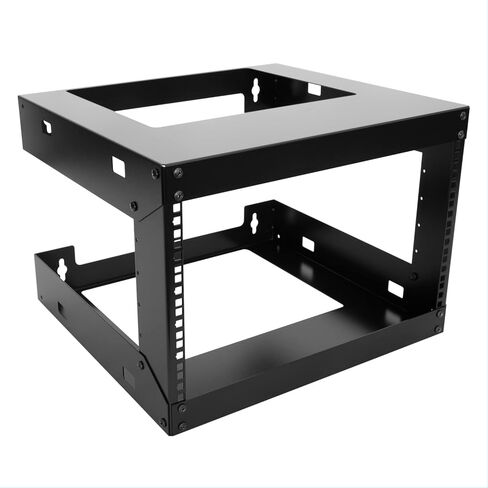 6U Wall Mount Open Frame 19inch Server Equipment Rack Threaded 15 inch Depth Black (6U) in Kuwait