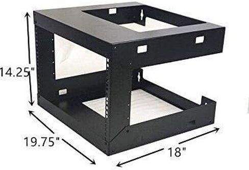 6U Wall Mount Open Frame 19inch Server Equipment Rack Threaded 15 inch Depth Black (6U) in Kuwait