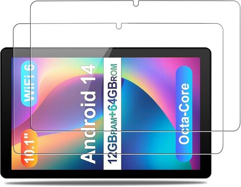 واقي شاشة NOUKAJU لجهاز ATMPC T10 مقاس 10 بوصة، زجاج مقسى عالي الدقة، صلابة 9 ساعات، خدش، مضاد لبصمات الأصابع، واقي غشاء زجاجي مقوى لجهاز ATMPC T10 اللوحي مقاس 10.1 بوصة [عبوة من قطعتين] in Kuwait