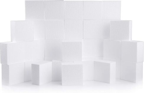 Silverlake Craft Foam Block - 4 Pack of 10x10x1 EPS Polystyrene Sheet for Crafting, Modeling, Art Projects and Floral Arrangements - Sculpting Panels for DIY School & Home Art Projects in Kuwait