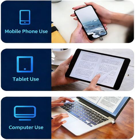 TF Card Reader USB-C OTG Adapter Multi Function Plug and Play Micro SD Card Reader for Smartphone Tablet Laptop Compact Portable, Silvery in Saudi Arabia