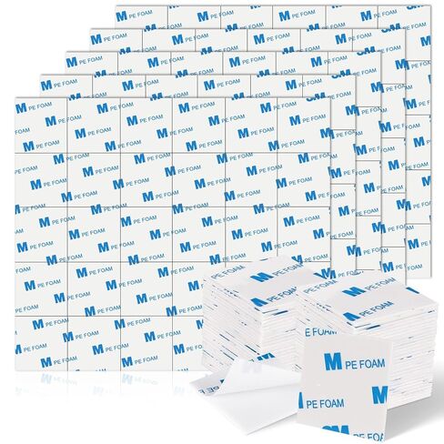 UPINS 150Pack Double Sided Foam Tape Strong Sticky Double Sided Foam Pads for Crafts Self-Adhesive Mounting Foam Tape Heavy Duty for Home Wall Decor 40 * 40 * 2mm in Saudi Arabia