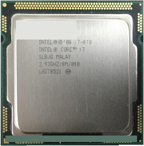 بروسيسور I7 870 رباعي c 2.93 جيجا هرتز DP مولاي داري 95 واط LGA 1156 8 ميجا بايت ذاكرة تخزين مؤقت لسطح المكتب وحدة المعالجة المركزية in Kuwait