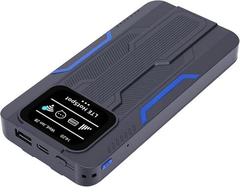 نقطة اتصال محمولة بوميا بسرعة 300 ميجابت في الثانية 4G LTE | جهاز توجيه للسفر بقوة 10000 مللي أمبير في الساعة، ثنائي النطاق، التوصيل والتشغيل in Kuwait