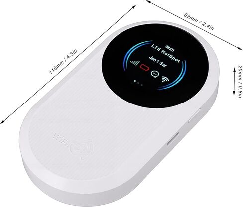 جهاز التوجيه المحمول Keenso 4G LTE، مادة ABS، سرعة 300 ميجابت في الثانية، بطارية مدمجة 3000 مللي أمبير في الساعة، نقطة اتصال محمولة لأجهزة السفر in Kuwait