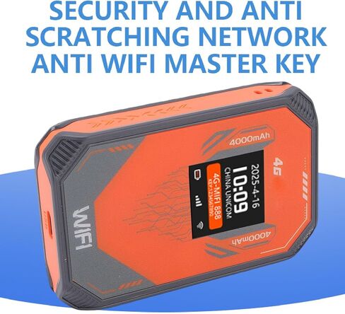 4G WiFi Router, 300Mbps Mobile Hotspot, Portable WiFi Router with SIM Card Slot & LCD Screen, Connect Up to 8 Devices, Ideal for Travel, Car & Camping in Kuwait
