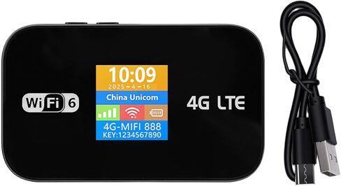 Pomya Portable 4G LTE 6 Hotspot | Secure Travel Router with SIM Slot, 3000mAh Battery, Connect 10 Devices for Outdoor and in Car Use in Kuwait