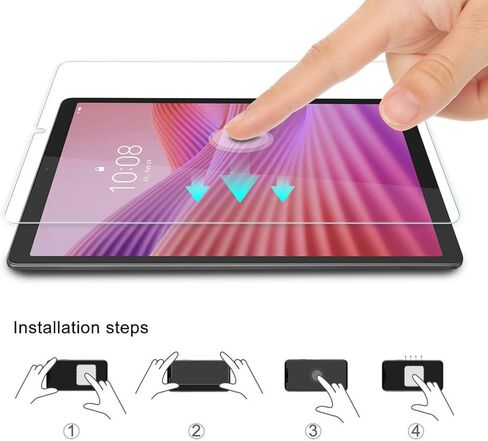 واقي شاشة WD&CD مكون من قطعتين متوافق مع Lenovo Tab One/Tab K9 8.7 بوصة، بديل لطبقة الزجاج المقسى لجهاز Lenovo Tab One 8.7 بوصة 【مضاد للخدش 】【مضاد للفقاعات】عالية الوضوح】 in Kuwait