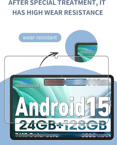 [2 Pack] Screen Protector for Aobante 2025 Tablet 10.1 Inch Tempered Glass Film, Screen Protector for Aobante 5G 10.1" Tablet Anti-Scratch & Sensitive & 9H Hardness in Kuwait