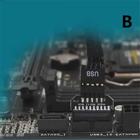 لوحة جديدة موصل المكونات اللوحة الرئيسية للكمبيوتر USB3.0 20pin إلى أجزاء USB2.0 9pin in Kuwait