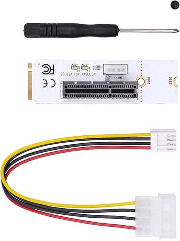 Replacement DIY NGFF M.2 to PCI-E 4X Riser Card M2 Key M to PCIe X4 Adapter with LED Voltage in Kuwait