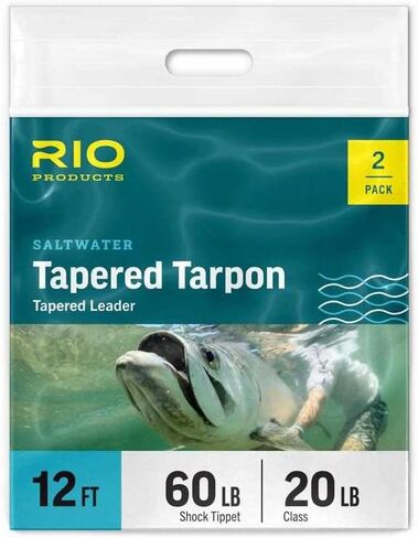 Tapered Tarpon Leader 12ft 40/60LB- 2pk in Kuwait