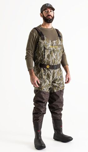LaCrosse Men's Wetlands II Insulated 1600G Hunting Waders - Breathable Nylon, Waterproof, Designed for Extreme Use, Mossy Oak Bottomland - 10 M in Kuwait