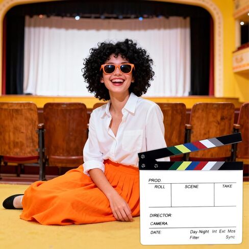 لوح تصفيق من فيلم الأكريليك مع قلمين مائيين قابلين للمسح، وألواح مشهد لوح تصفيق لمخرجي الأفلام لتصوير الأفلام وتصوير الفيديو ومعدات المسرح in Kuwait