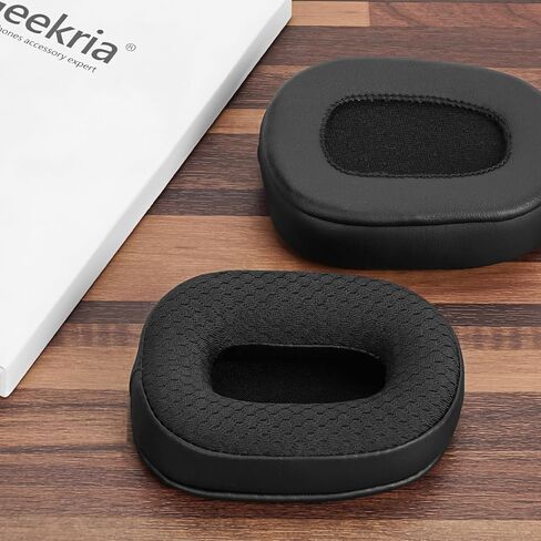 مجموعة وسائد أذن بديلة من نسيج شبكي مريح من Geekria ومجموعة إسفنجية للواقي الأمامي للميكروفون متوافقة مع سماعات الرأس BlueParrott B450-XT (204270) ووسائد الأذن وقطع الإصلاح (أسود) in Kuwait