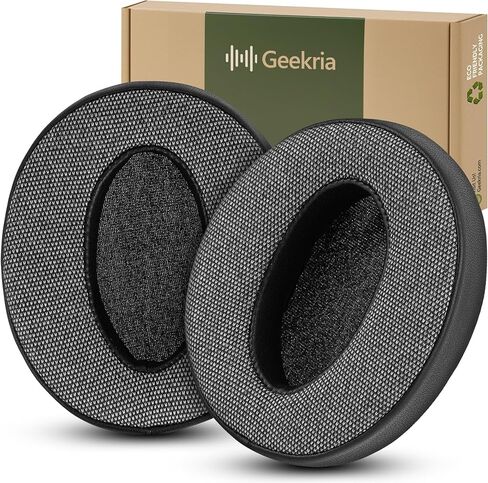 وسائد أذن بديلة من نسيج البولي يوريثان المريح من Geekria لسماعات Sennheiser HD 4.50BT، HD 4.50BTNC، HD 4.40BT، HD 4.30G، HD 4.20S، HD 458BT، HD 450، HD 450BT، HD 400S، HD 350BT (أسود) in Kuwait