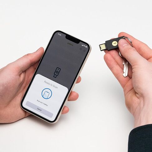 Yubico - YubiKey 5C NFC - مفتاح أمان ومفتاح مرور للمصادقة متعددة العوامل (MFA)، الاتصال عبر USB-C أو NFC، معتمد من FIDO - حماية حساباتك عبر الإنترنت in Kuwait