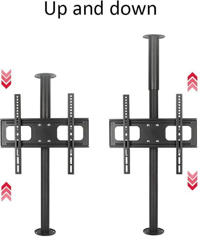 Adjustable TV Mount Bracket for 32-55 Inch LCD 360° Rotatable Monitor Arm Cold Rolled Steel Wall-Mounted Multi-Height Options Supports Up to 50kg in Kuwait