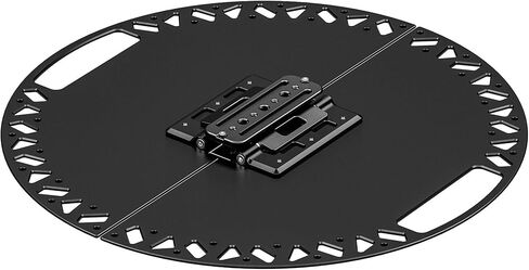 LEOFOTO Multifunctional Folding Tray, Portable Tripod Mountable Table with Arca Compatible Clamp, 3/8" and 1/4" Mounting Holes, Accessory Cutouts (LCH-4) in Kuwait
