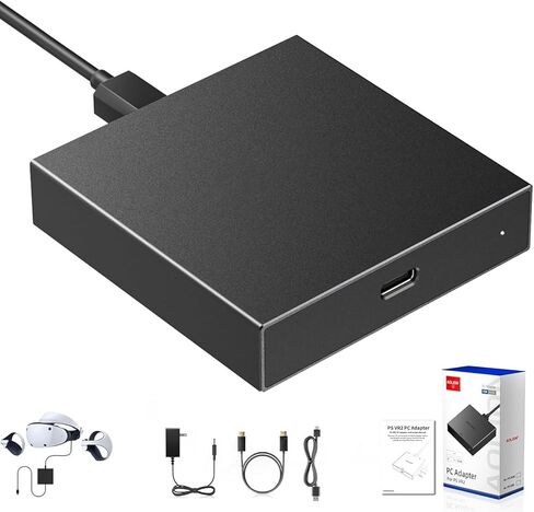 PC Adapter for VR2 Accessories Kit,Compatible with VR2,AR Glasses,Portable Monitor for Expanding Your VR2 Game Library with Enhanced VR2 Compatibility,Equipment Running smoothly in Kuwait