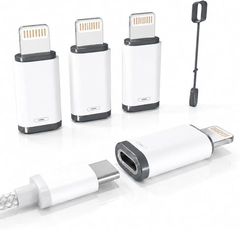 USB C Female to Lightning Male Adapter (4) in Kuwait